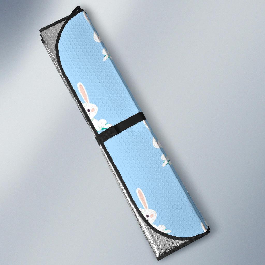 Rabbit Bunny Print Pattern Car Sun Shade-grizzshop