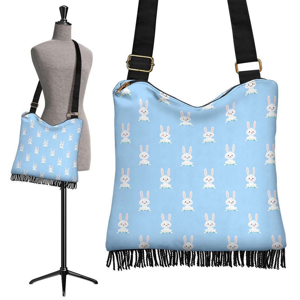 Rabbit Bunny Print Pattern Crossbody Bags-grizzshop