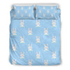 Rabbit Bunny Print Pattern Duvet Cover Bedding Set-grizzshop