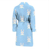 Rabbit Bunny Print Pattern Men Long Robe-grizzshop