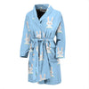 Rabbit Bunny Print Pattern Men Long Robe-grizzshop