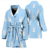 Rabbit Bunny Print Pattern Pattern Print Women Long Robe-grizzshop