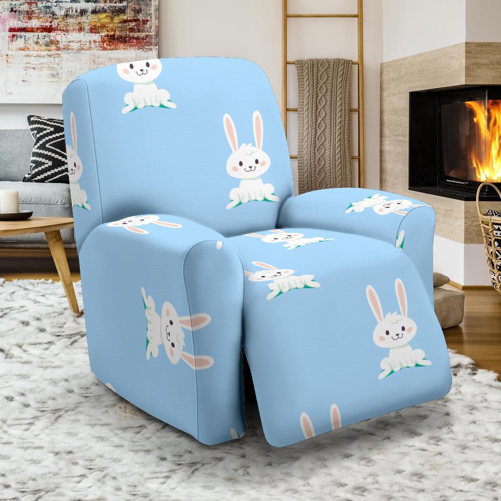 Rabbit Bunny Print Pattern Recliner Cover-grizzshop