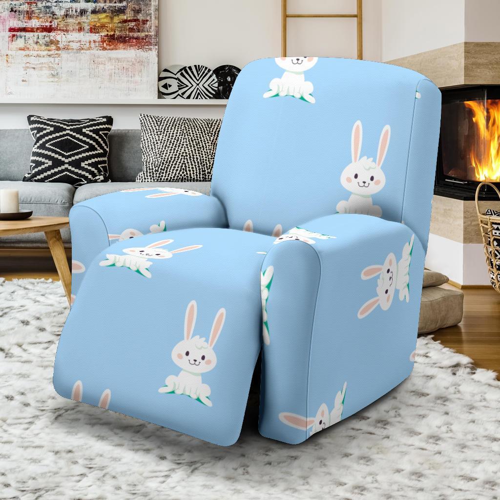 Rabbit Bunny Print Pattern Recliner Cover-grizzshop