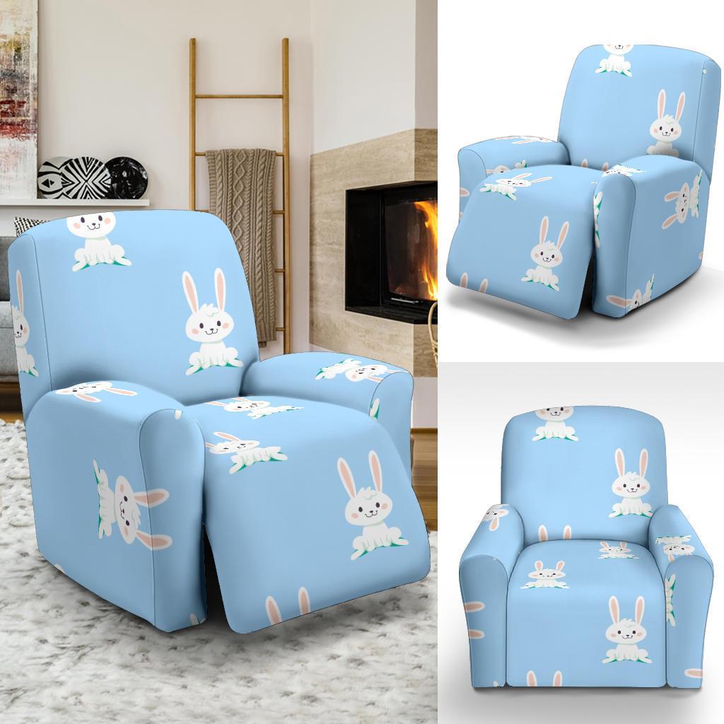 Rabbit Bunny Print Pattern Recliner Cover-grizzshop