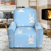 Rabbit Bunny Print Pattern Recliner Cover-grizzshop