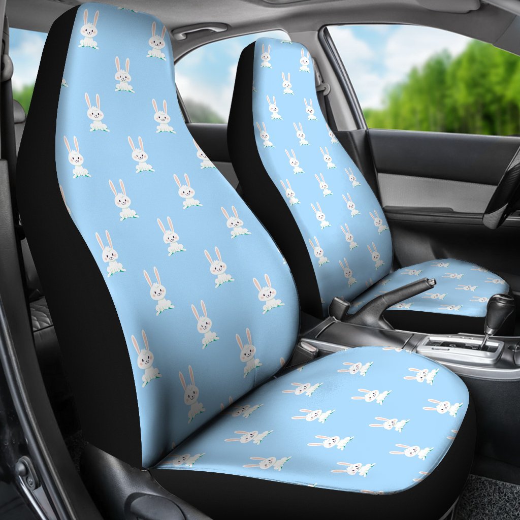 Rabbit Bunny Print Pattern Universal Fit Car Seat Cover-grizzshop