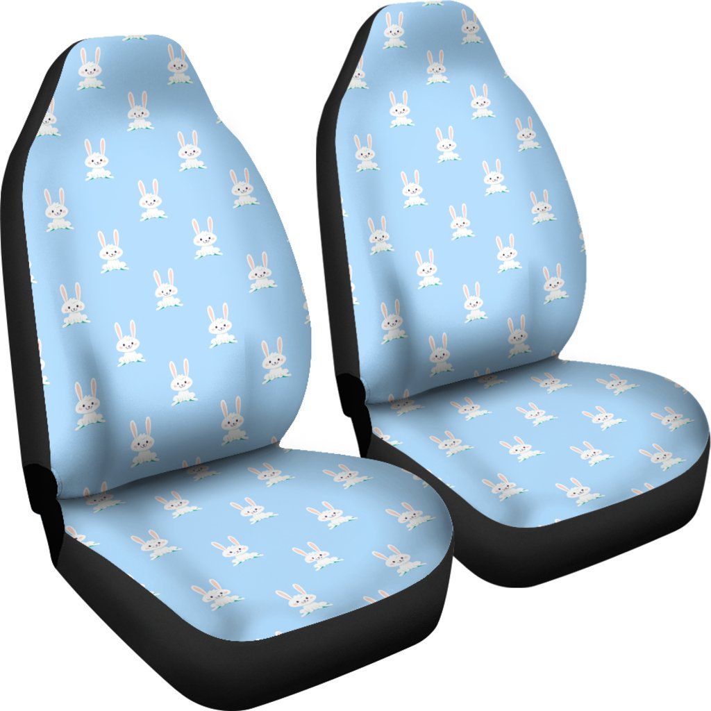 Rabbit Bunny Print Pattern Universal Fit Car Seat Cover-grizzshop