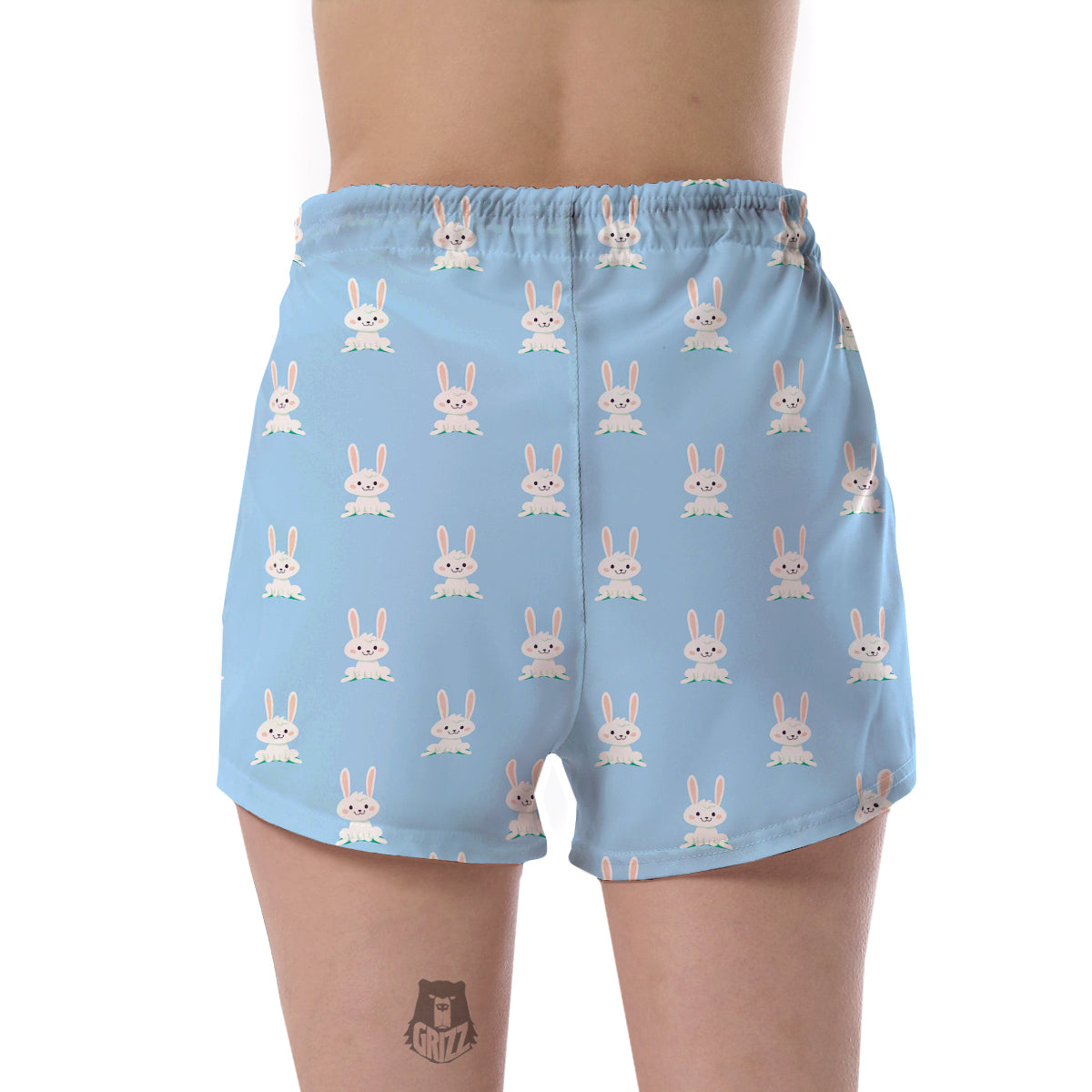 Rabbit Bunny Print Pattern Women's Shorts-grizzshop