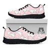 Rabbit Pink Print Pattern Black Sneaker-grizzshop