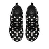 Rabbit Polka Dot Print Pattern Black Sneaker-grizzshop