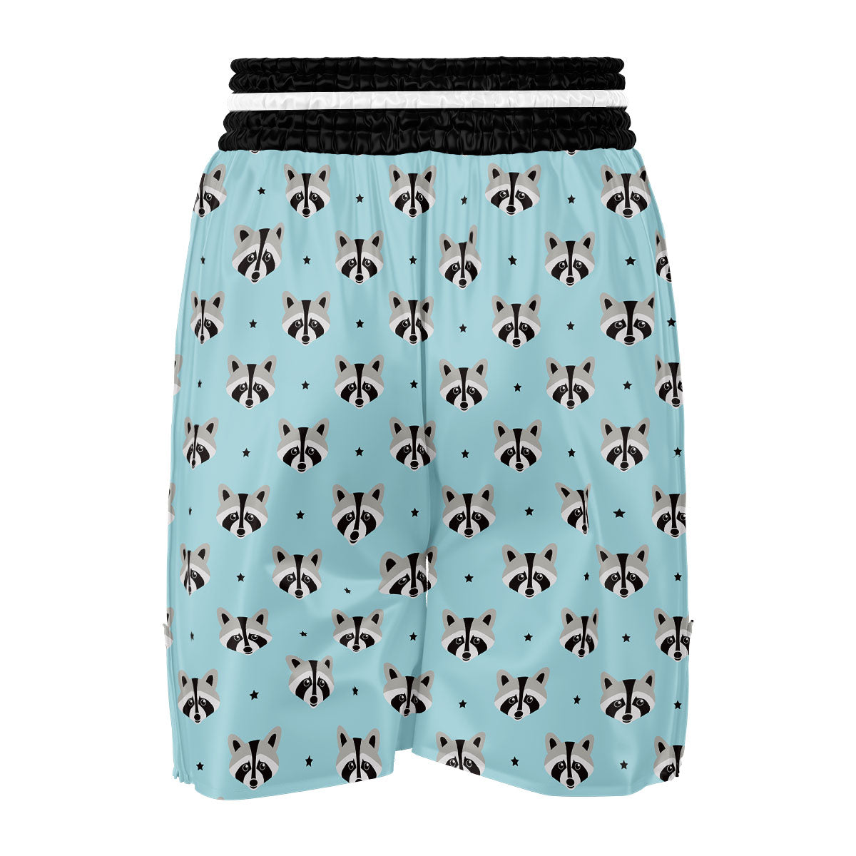 Raccoon Cartoon Print Pattern Boxing Shorts-grizzshop