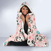 Raccoon Pattern Print Hooded Blanket-grizzshop