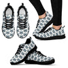 Raccoon Print Pattern Black Sneaker Shoes For Men Women-grizzshop