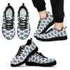 Raccoon Print Pattern Black Sneaker Shoes For Men Women-grizzshop