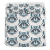 Raccoon Print Pattern Duvet Cover Bedding Set-grizzshop