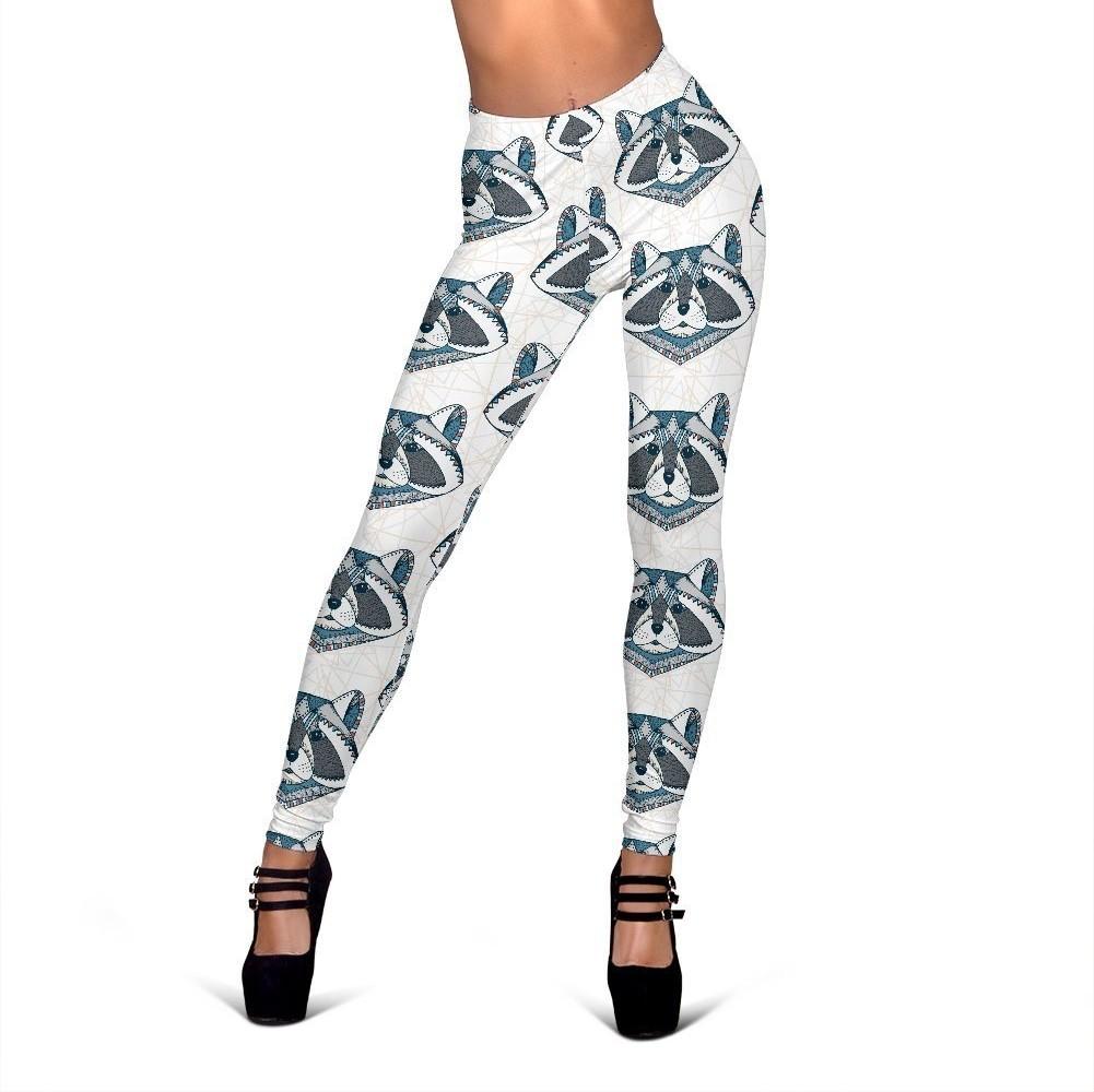 Raccoon Print Pattern Women Leggings-grizzshop