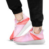 Radial Rays Pink Print White Athletic Shoes-grizzshop