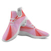 Radial Rays Pink Print White Athletic Shoes-grizzshop