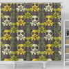 Radiation Mask Pattern Print Bathroom Shower Curtain-grizzshop