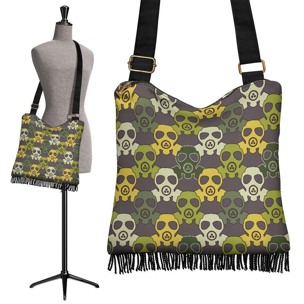 Radiation Mask Pattern Print Crossbody bags-grizzshop