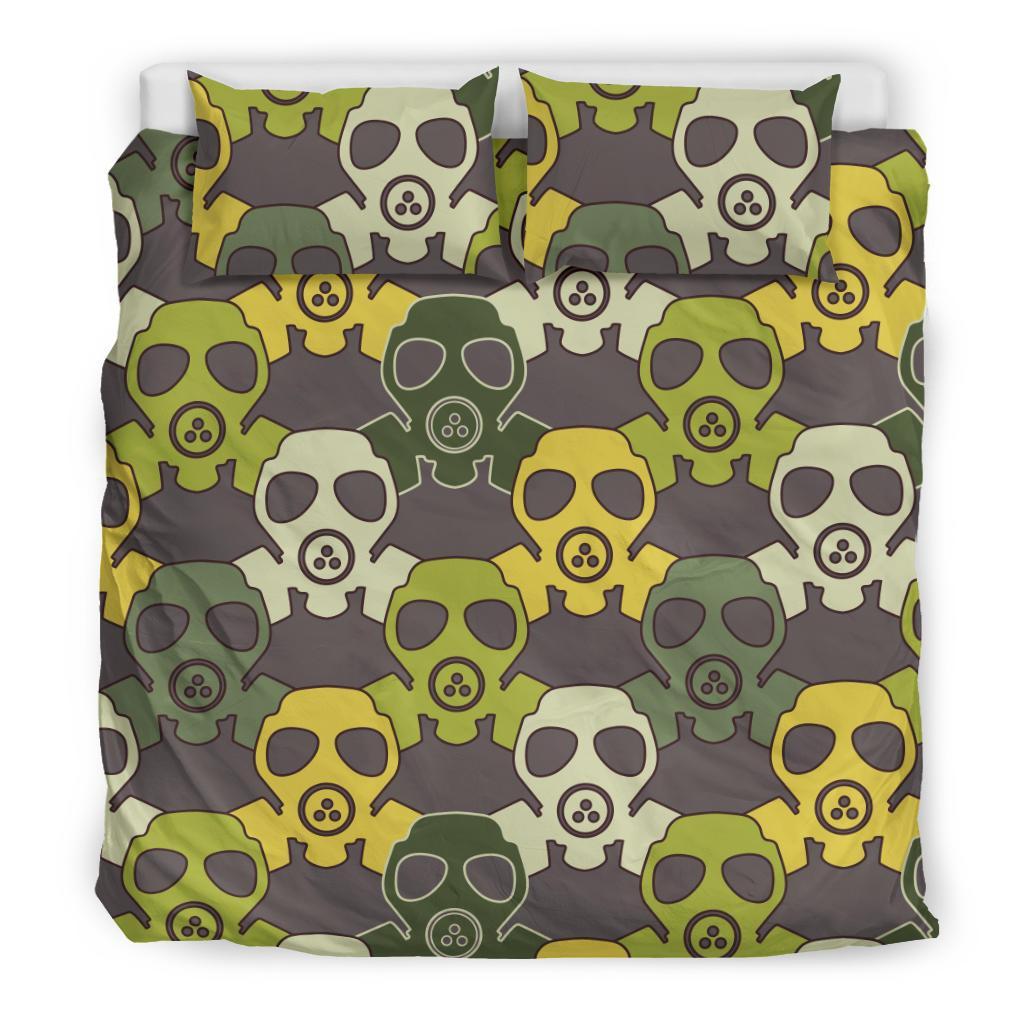 Radiation Mask Pattern Print Duvet Cover Bedding Set-grizzshop