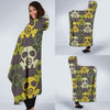 Radiation Mask Pattern Print Hooded Blanket-grizzshop