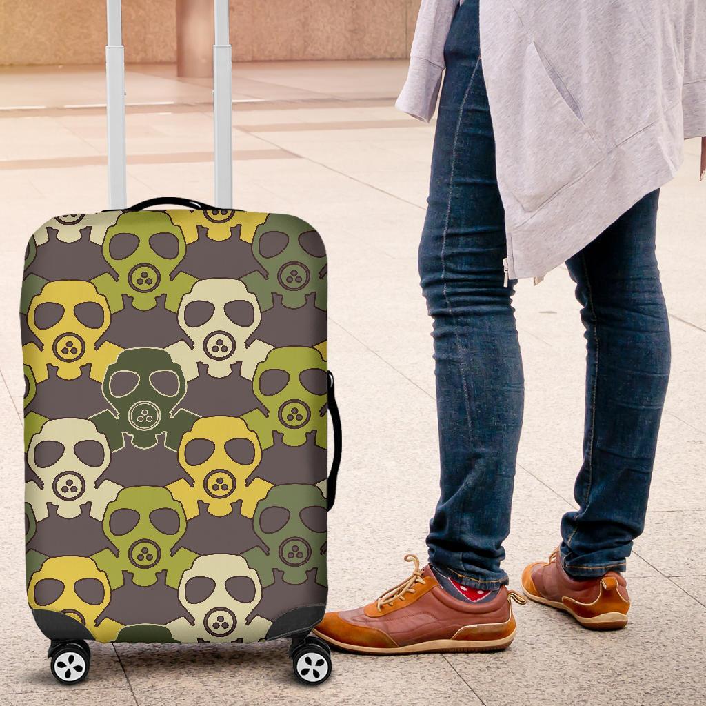 Radiation Mask Pattern Print Luggage Cover Protector-grizzshop