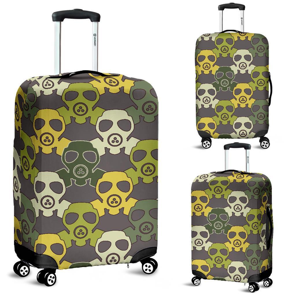 Radiation Mask Pattern Print Luggage Cover Protector-grizzshop