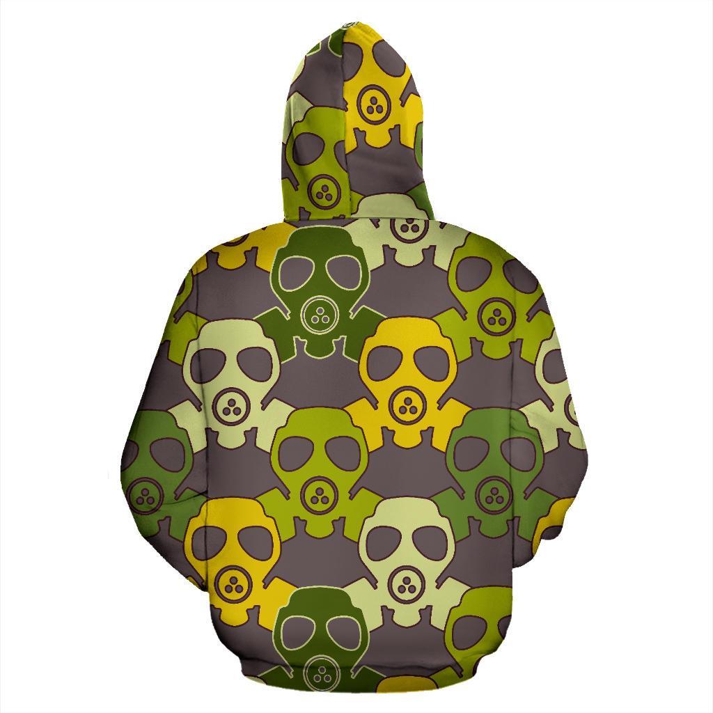 Radiation Mask Pattern Print Men Women Pullover Hoodie-grizzshop