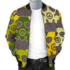 Radiation Mask Pattern Print Men's Bomber Jacket-grizzshop