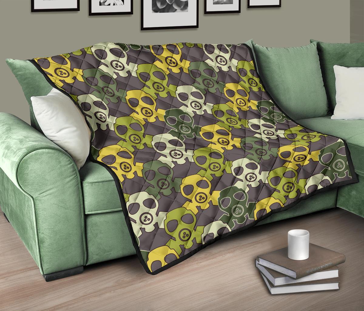 Radiation Mask Pattern Print Quilt-grizzshop