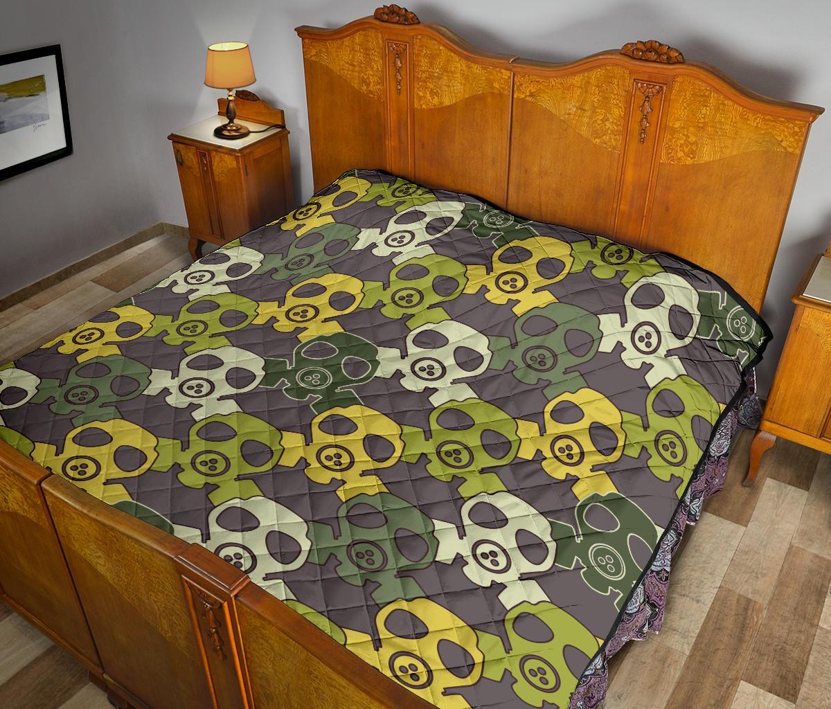 Radiation Mask Pattern Print Quilt-grizzshop