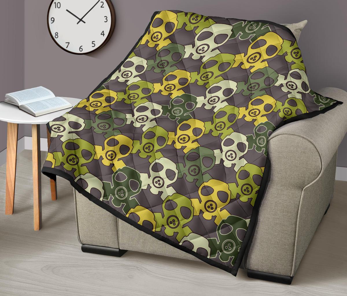 Radiation Mask Pattern Print Quilt-grizzshop