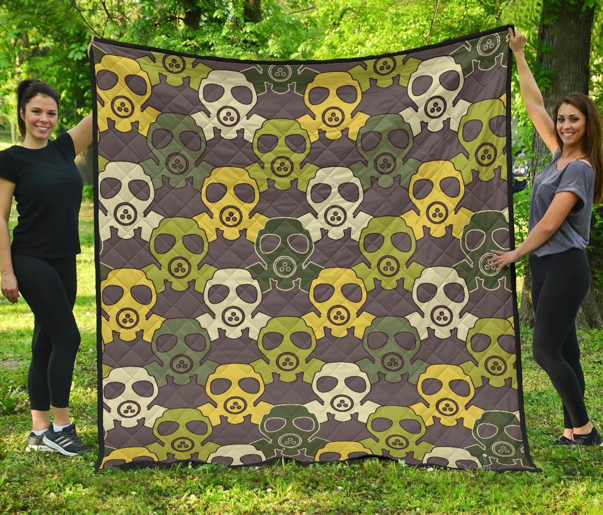 Radiation Mask Pattern Print Quilt-grizzshop