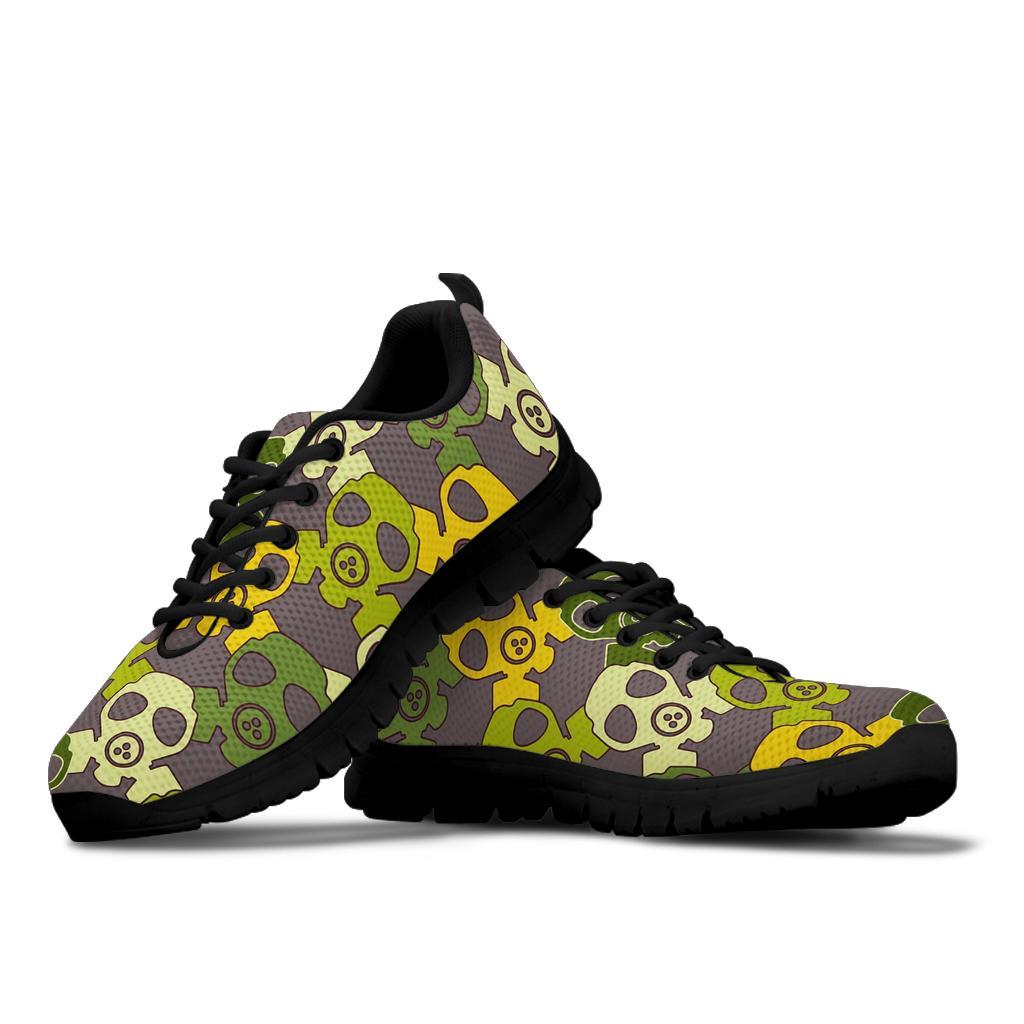 Radiation Mask Pattern Print Sneaker Shoes For Men Women-grizzshop