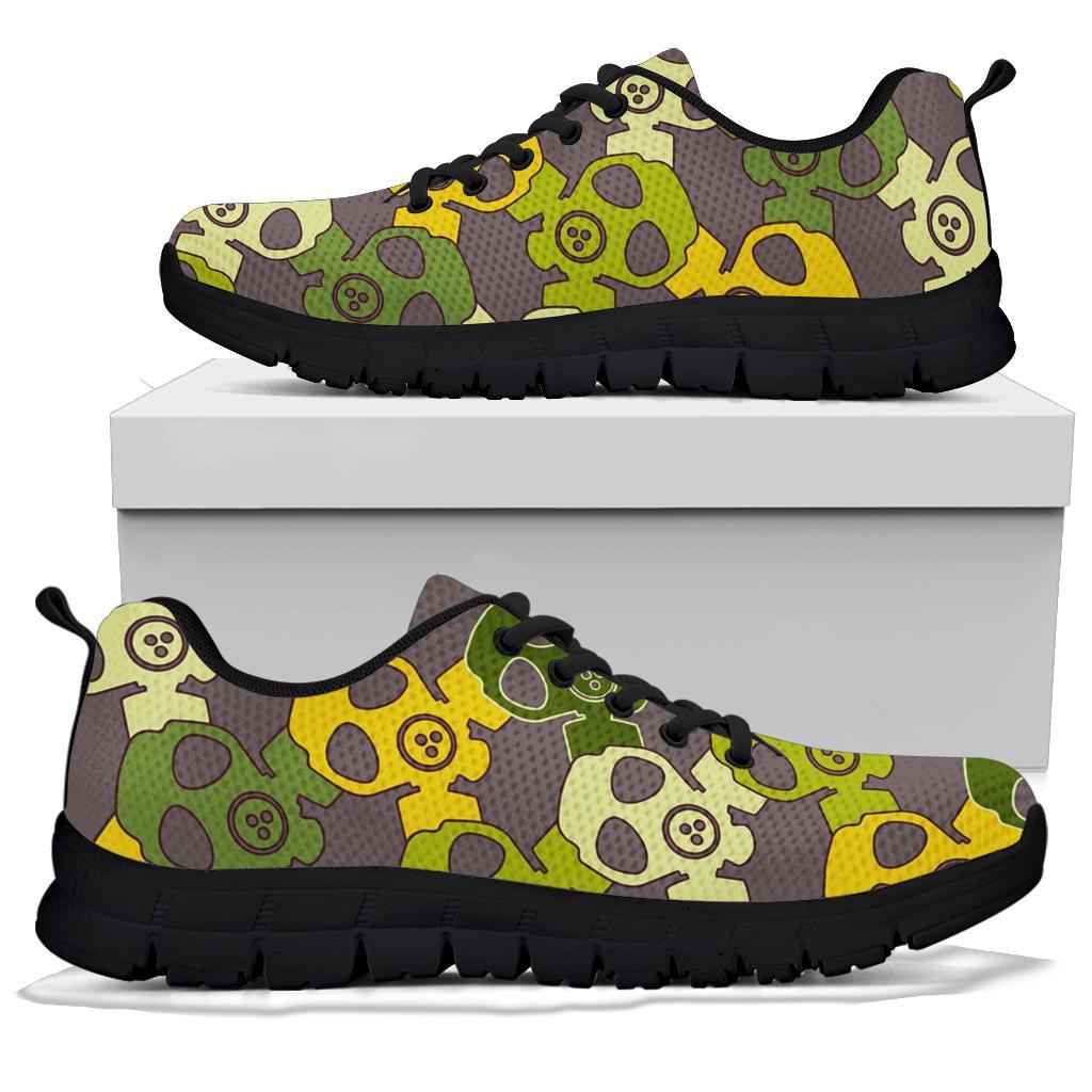 Radiation Mask Pattern Print Sneaker Shoes For Men Women-grizzshop