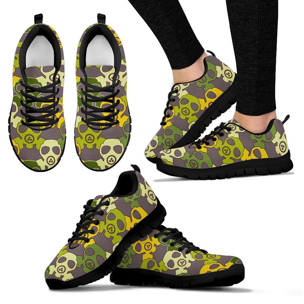 Radiation Mask Pattern Print Sneaker Shoes For Men Women-grizzshop