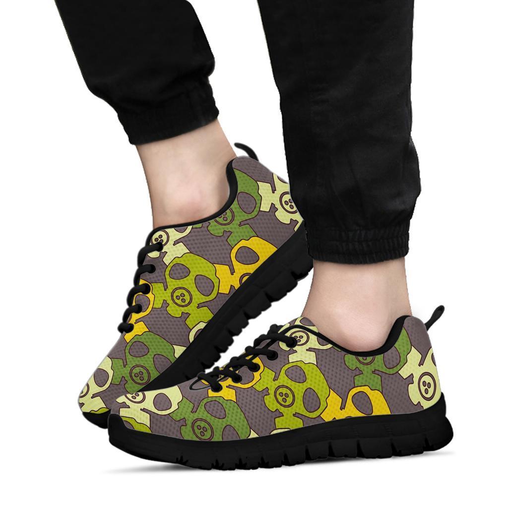 Radiation Mask Pattern Print Sneaker Shoes For Men Women-grizzshop