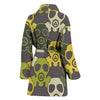 Radiation Mask Pattern Print Women Long Robe-grizzshop