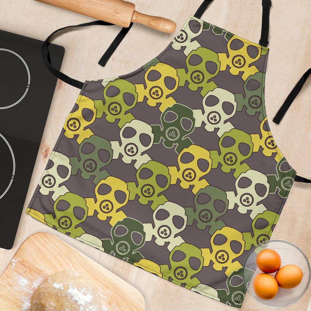 Radiation Mask Pattern Print Women's Apron-grizzshop