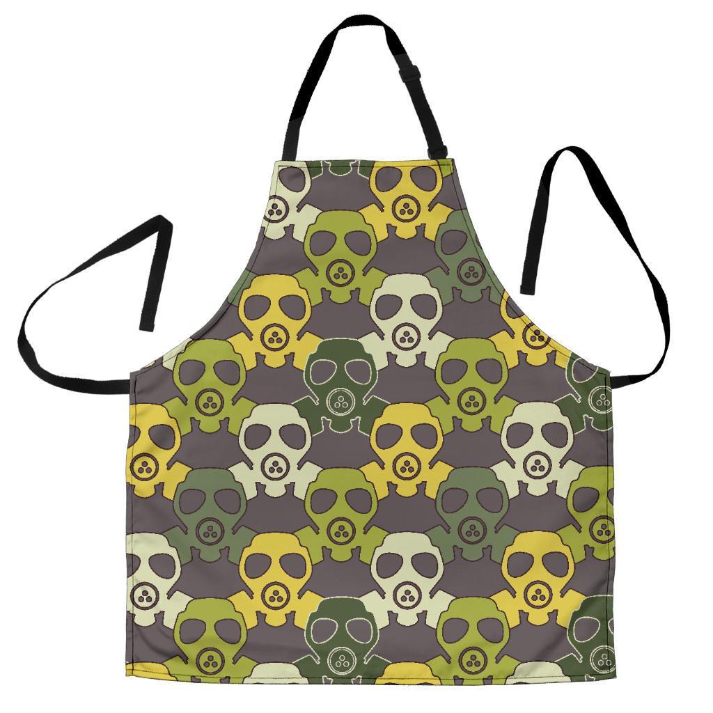 Radiation Mask Pattern Print Women's Apron-grizzshop