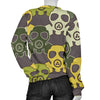 Radiation Mask Pattern Print Women's Sweatshirt-grizzshop