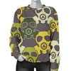 Radiation Mask Pattern Print Women's Sweatshirt-grizzshop