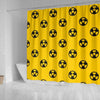 Radiation Pattern Print Bathroom Shower Curtain-grizzshop