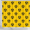 Radiation Pattern Print Bathroom Shower Curtain-grizzshop