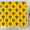 Radiation Pattern Print Bathroom Shower Curtain-grizzshop