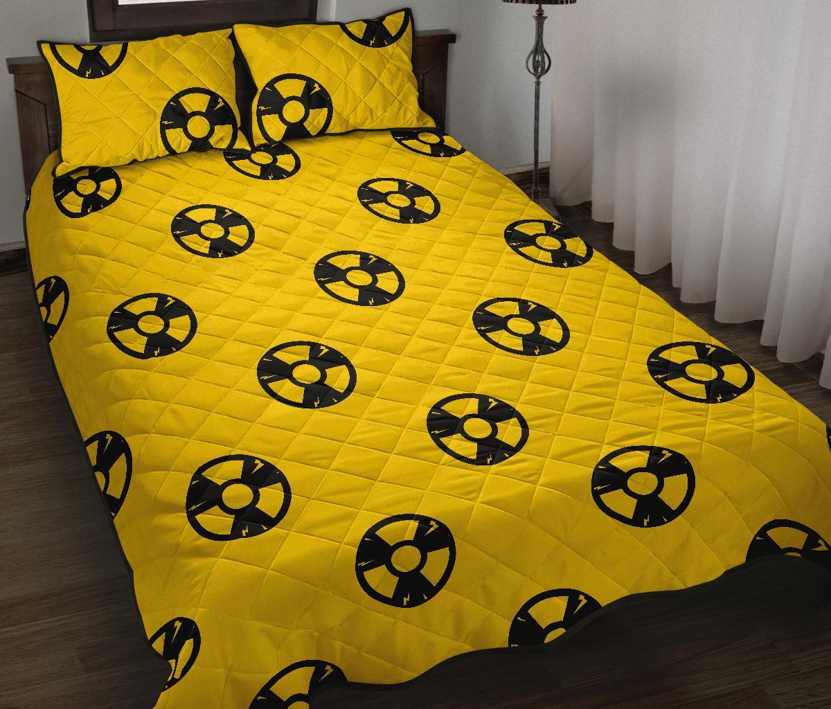Radiation Pattern Print Bed Set Quilt-grizzshop
