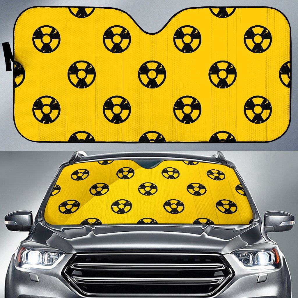 Radiation Pattern Print Car Sun Shade-grizzshop