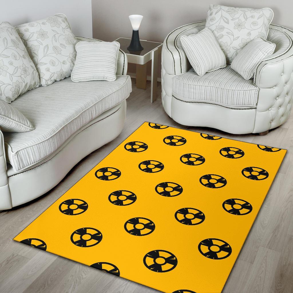 Radiation Pattern Print Floor Mat-grizzshop